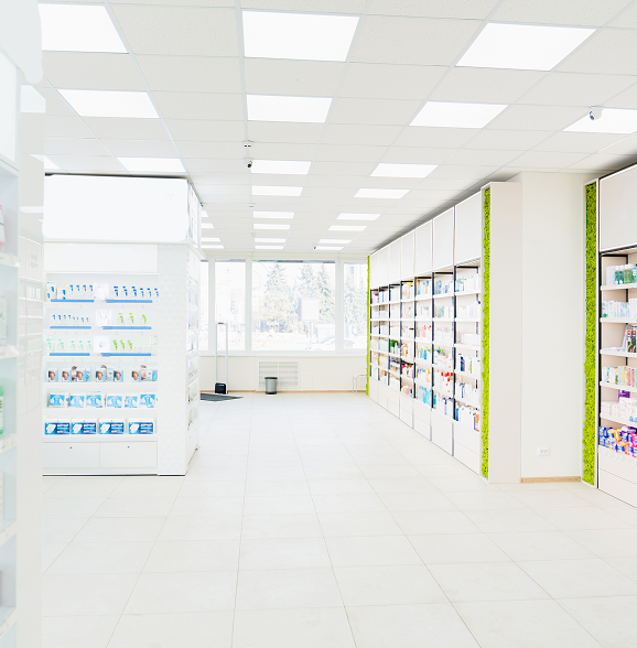 shelfs filled with perscription medicine